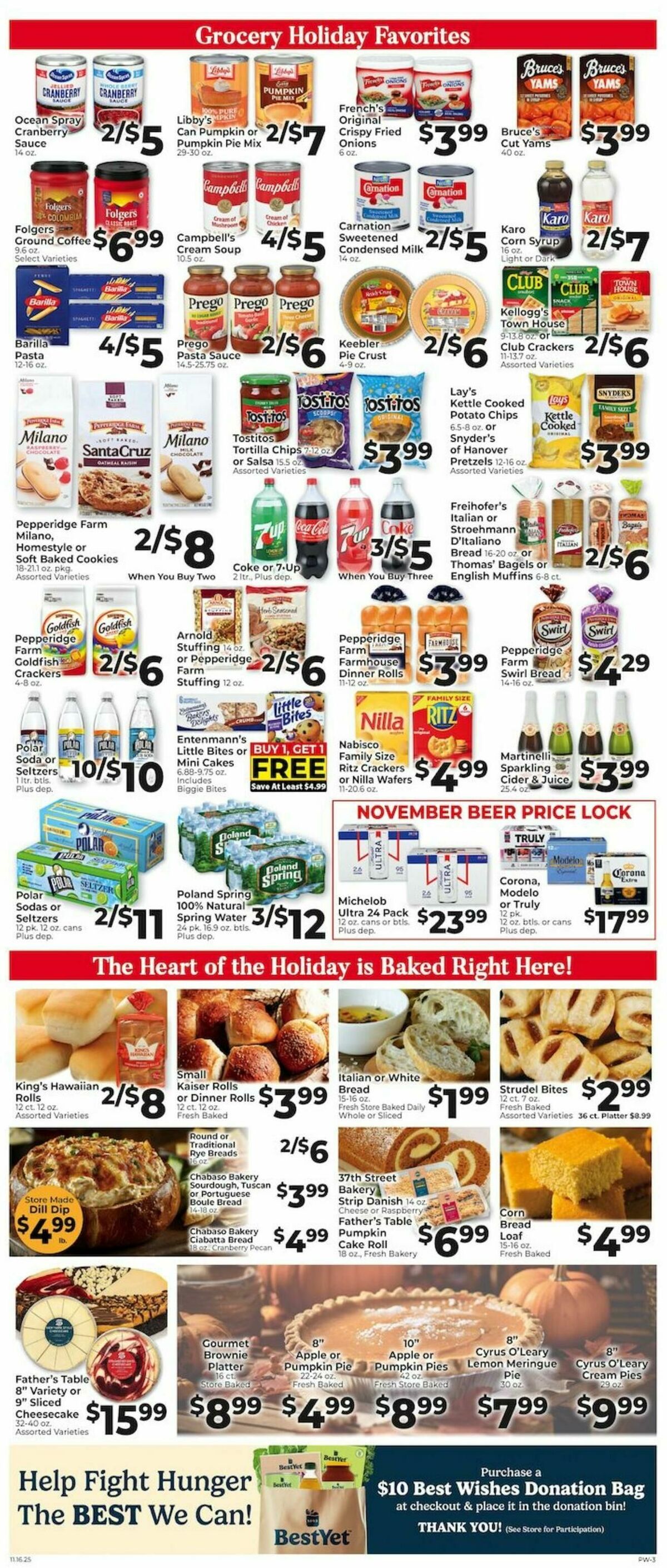 Piggly Wiggly Weekly Ad from November 16