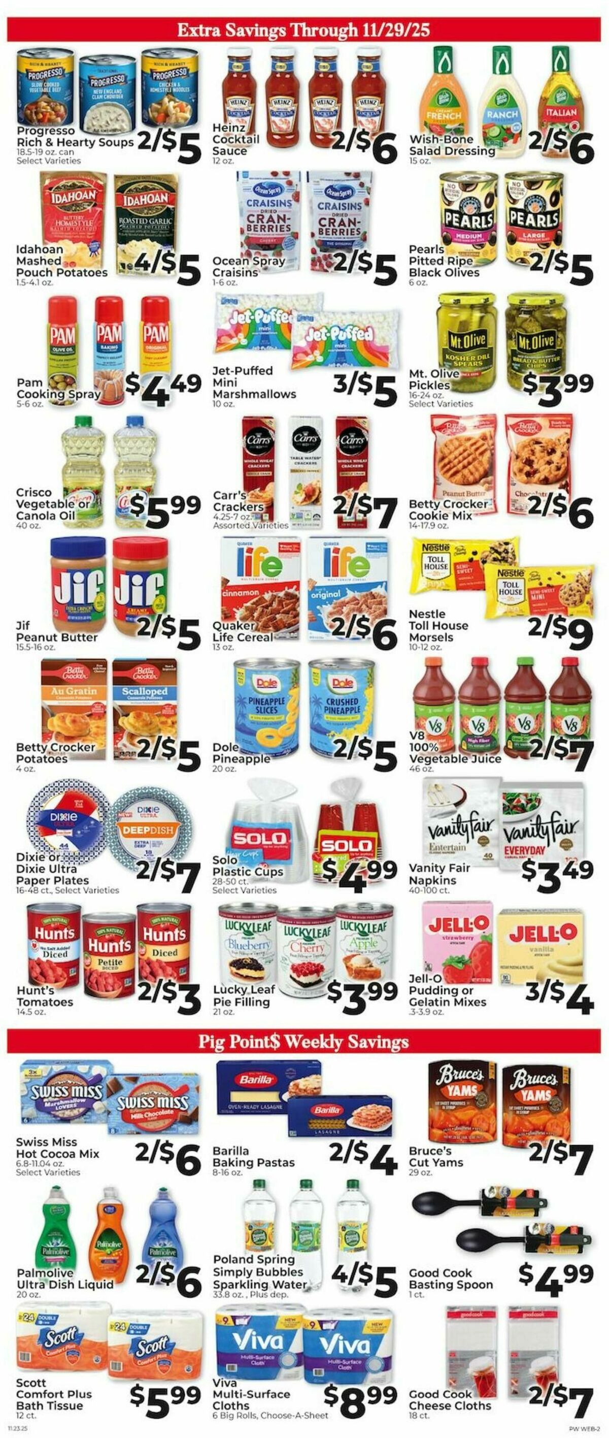 Piggly Wiggly Weekly Ad from November 23