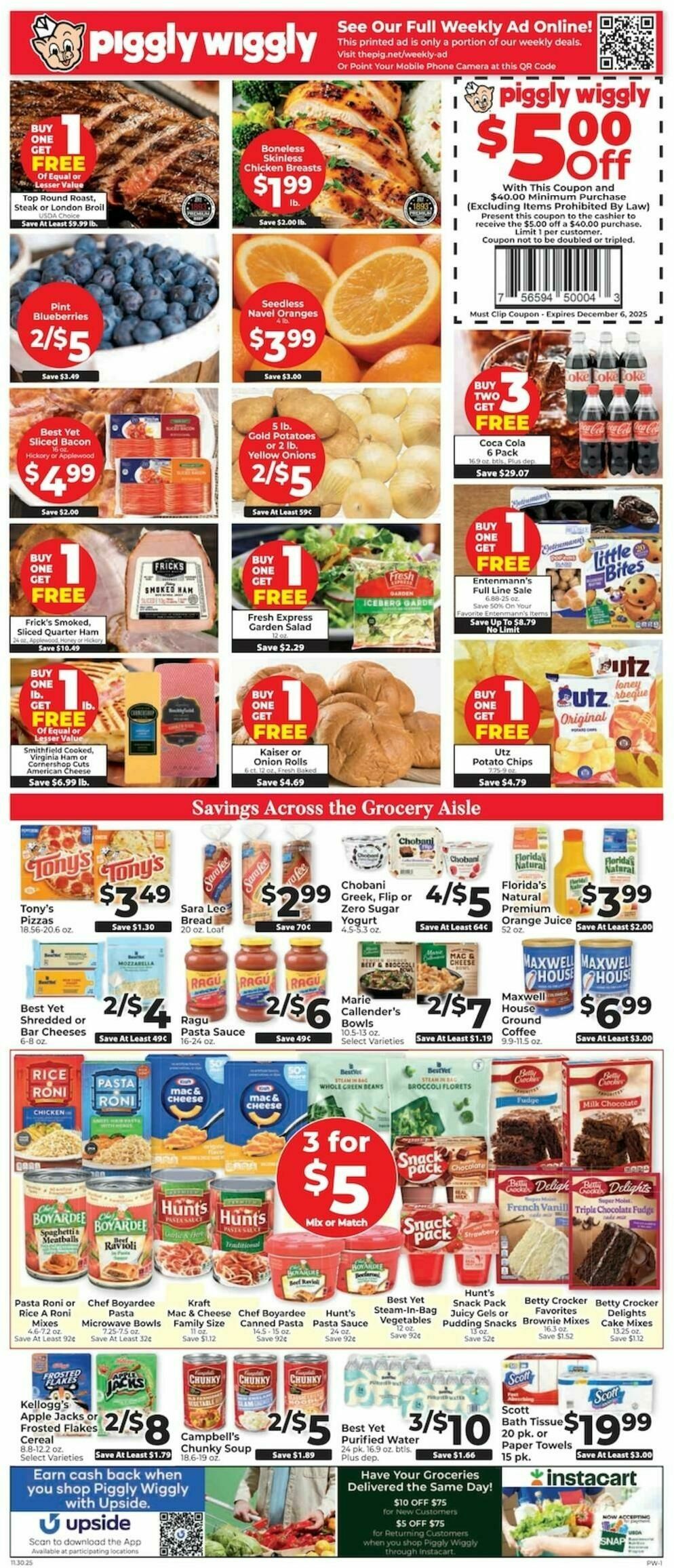 Piggly Wiggly Weekly Ad from November 30
