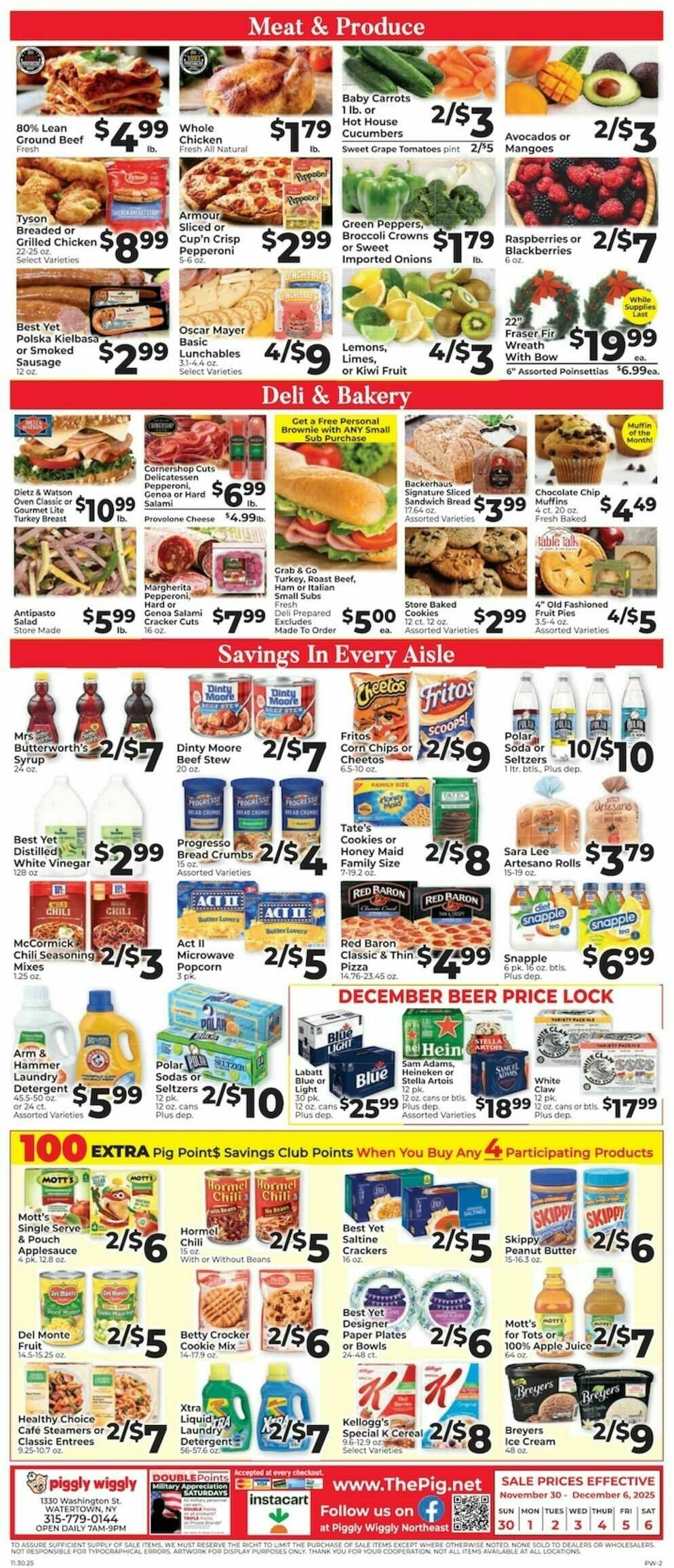 Piggly Wiggly Weekly Ad from November 30