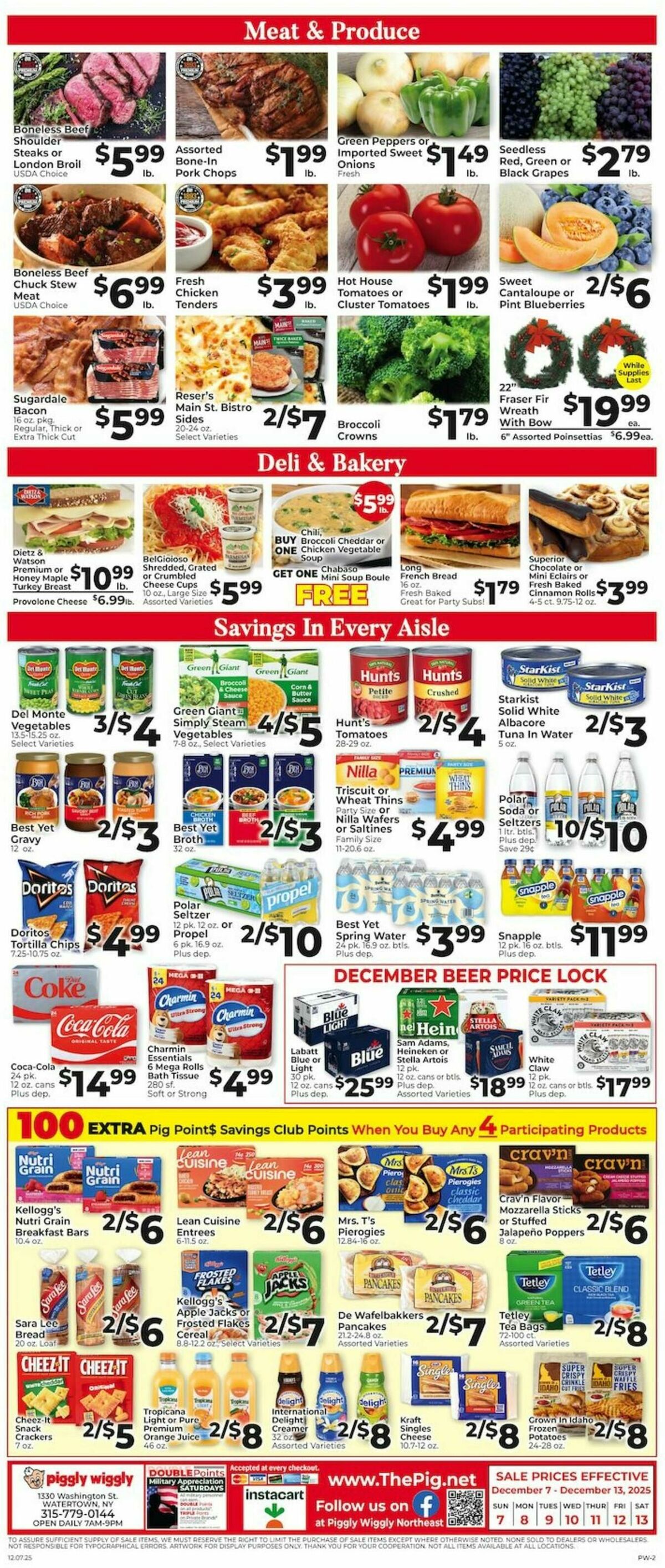 Piggly Wiggly Weekly Ad from December 7