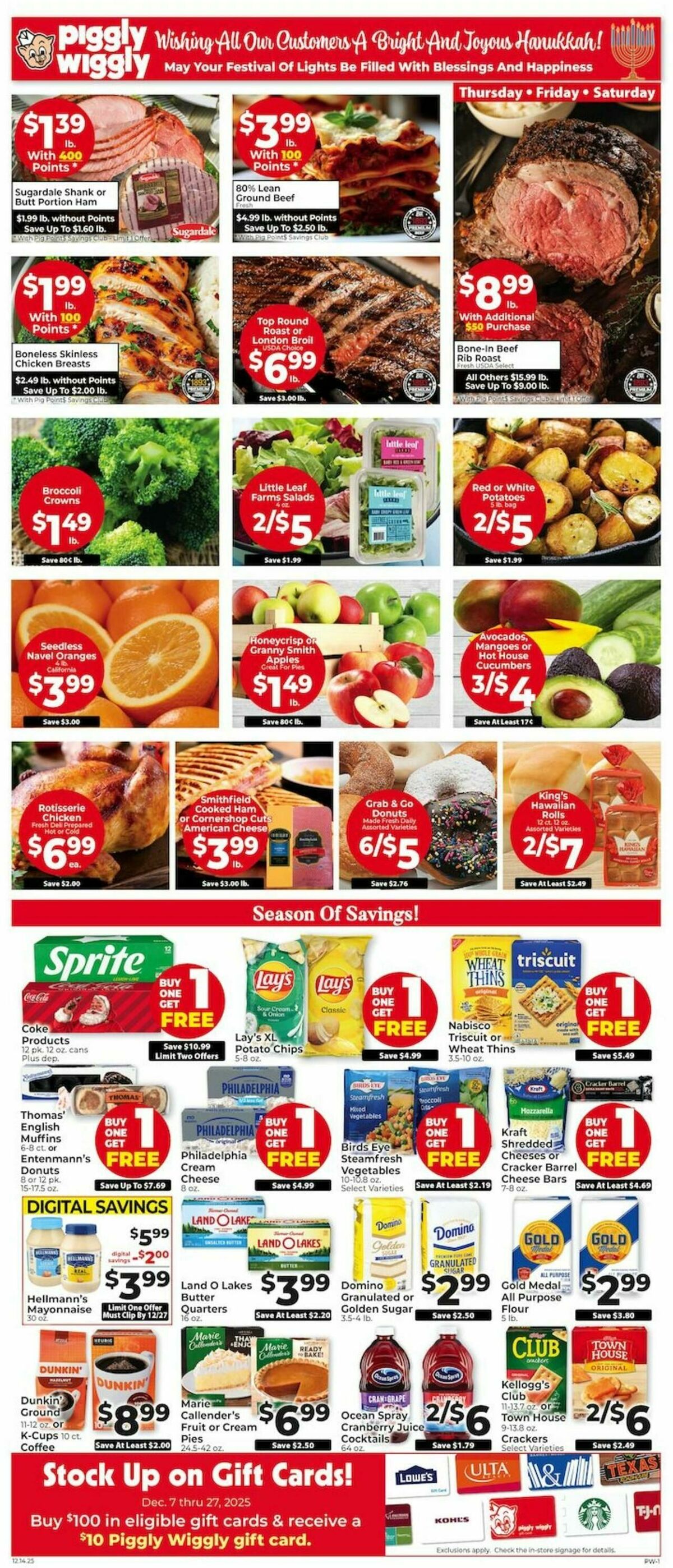 Piggly Wiggly Weekly Ad from December 14
