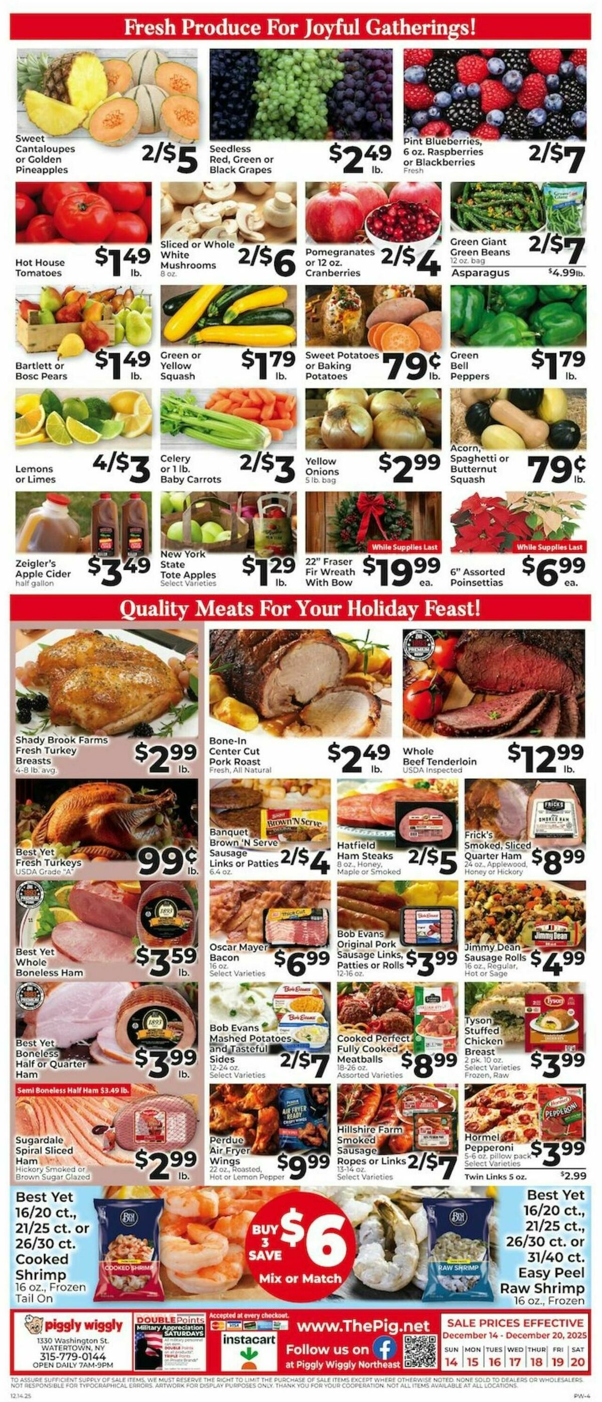 Piggly Wiggly Weekly Ad from December 14