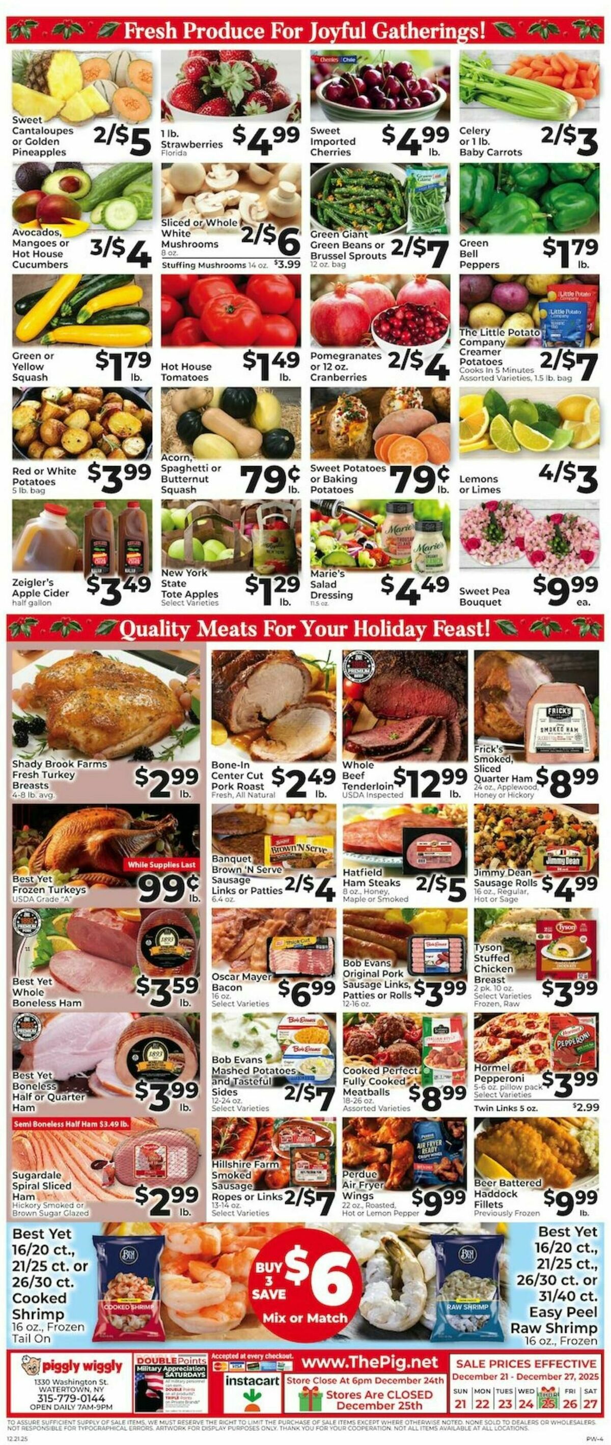 Piggly Wiggly Weekly Ad from December 21