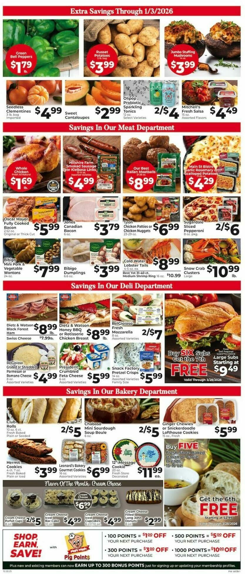 Piggly Wiggly Weekly Ad from December 28