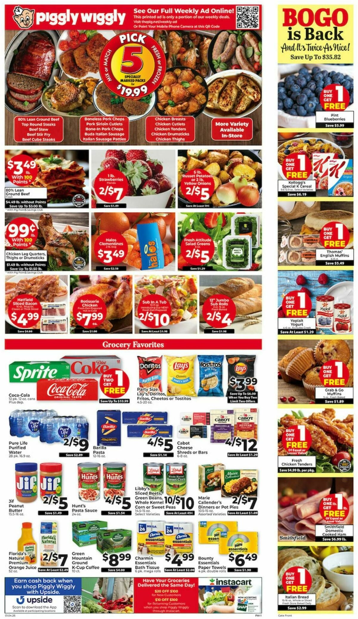 Piggly Wiggly Weekly Ad from January 4