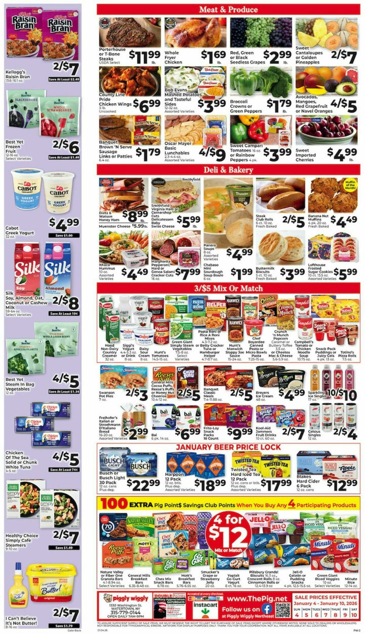 Piggly Wiggly Weekly Ad from January 4