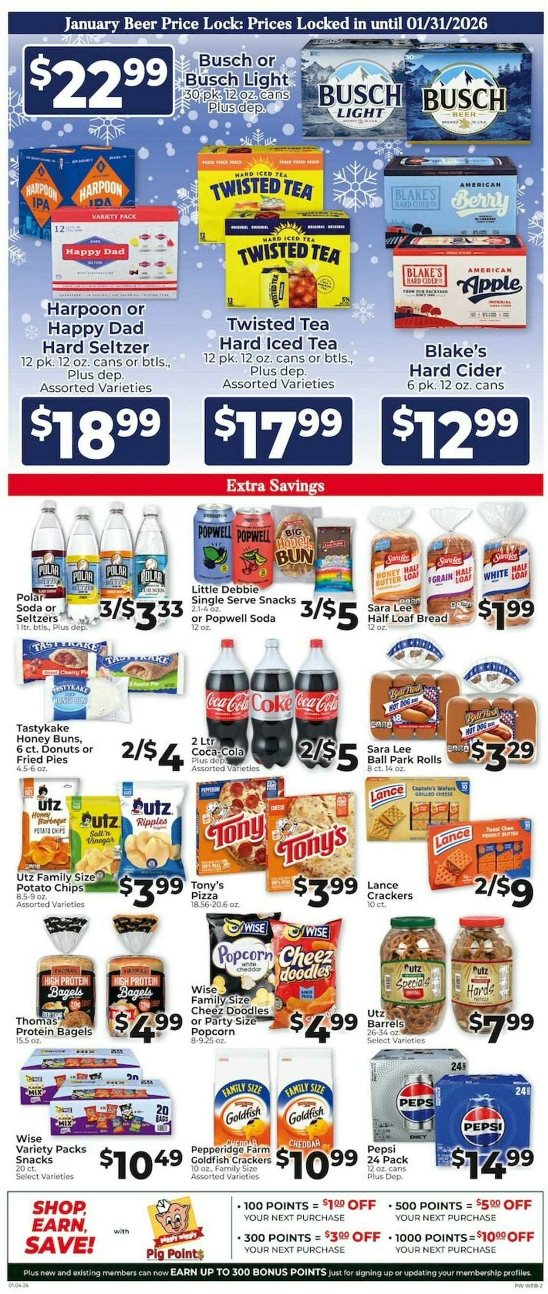 Piggly Wiggly Weekly Ad from January 4