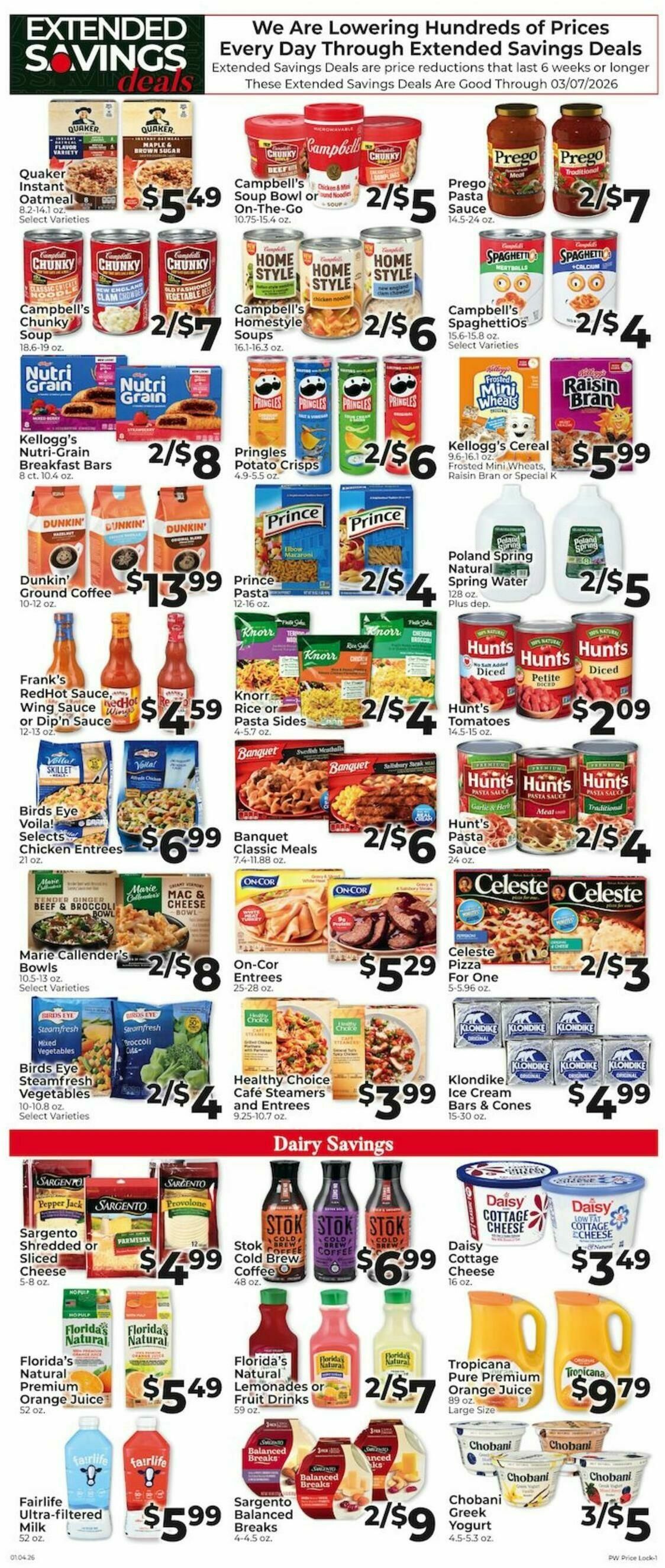 Piggly Wiggly Weekly Ad from January 4