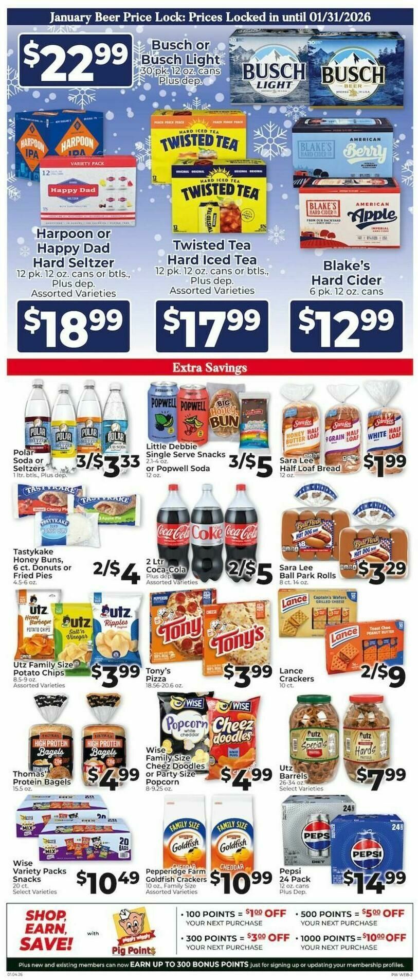 Piggly Wiggly Weekly Ad from January 11