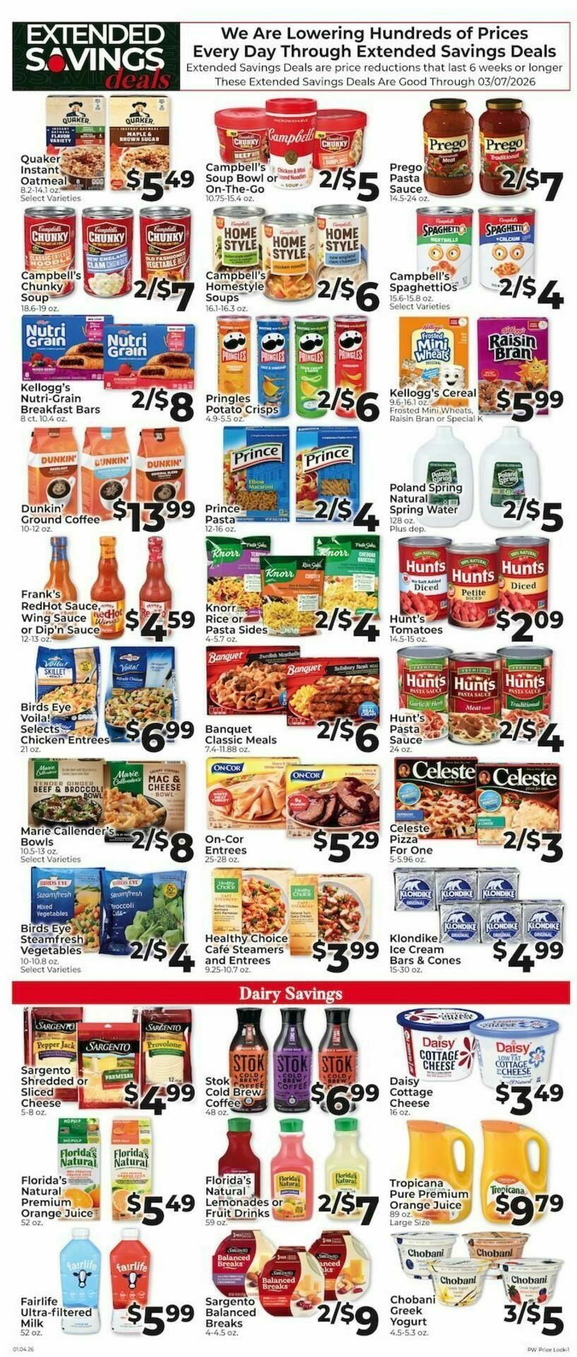 Piggly Wiggly Weekly Ad from January 11