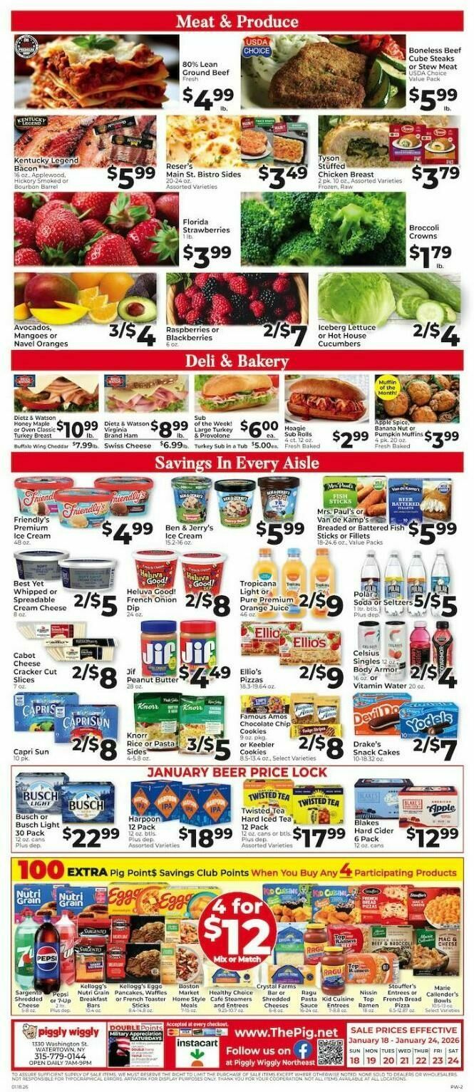 Piggly Wiggly Weekly Ad from January 18