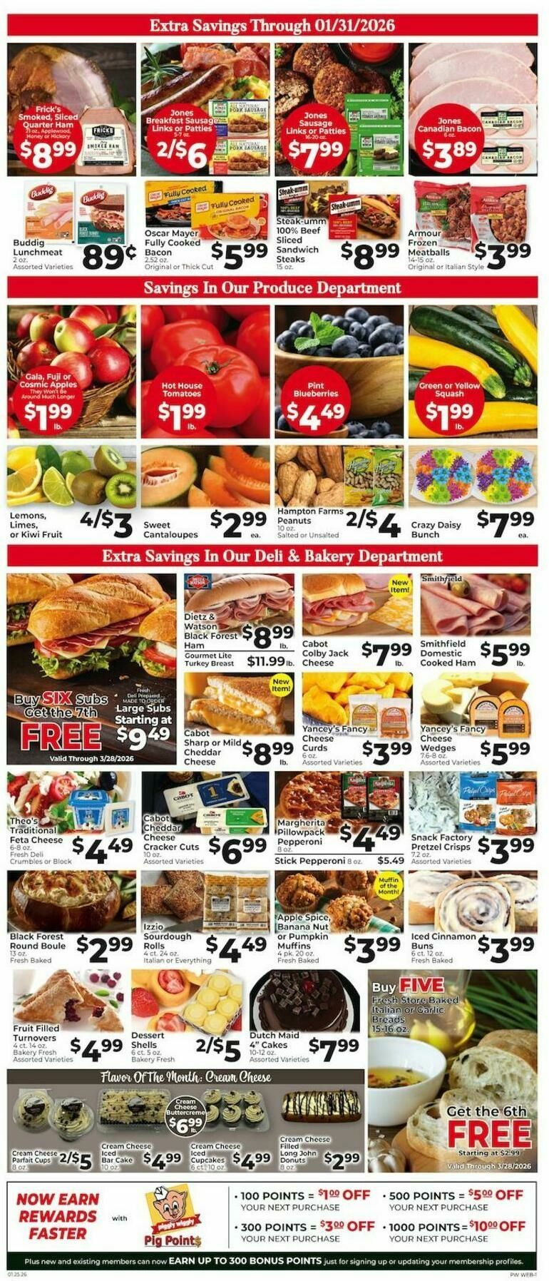 Piggly Wiggly Weekly Ad from January 25