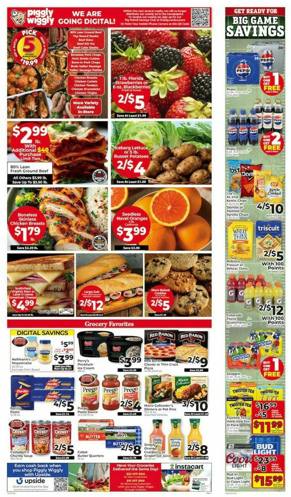 Piggly Wiggly Weekly Ad from February 1