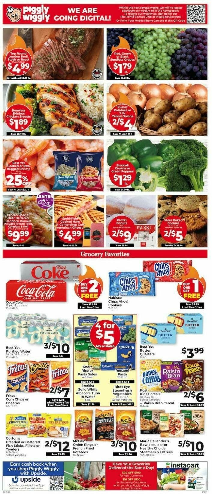 Piggly Wiggly Weekly Ad from February 15