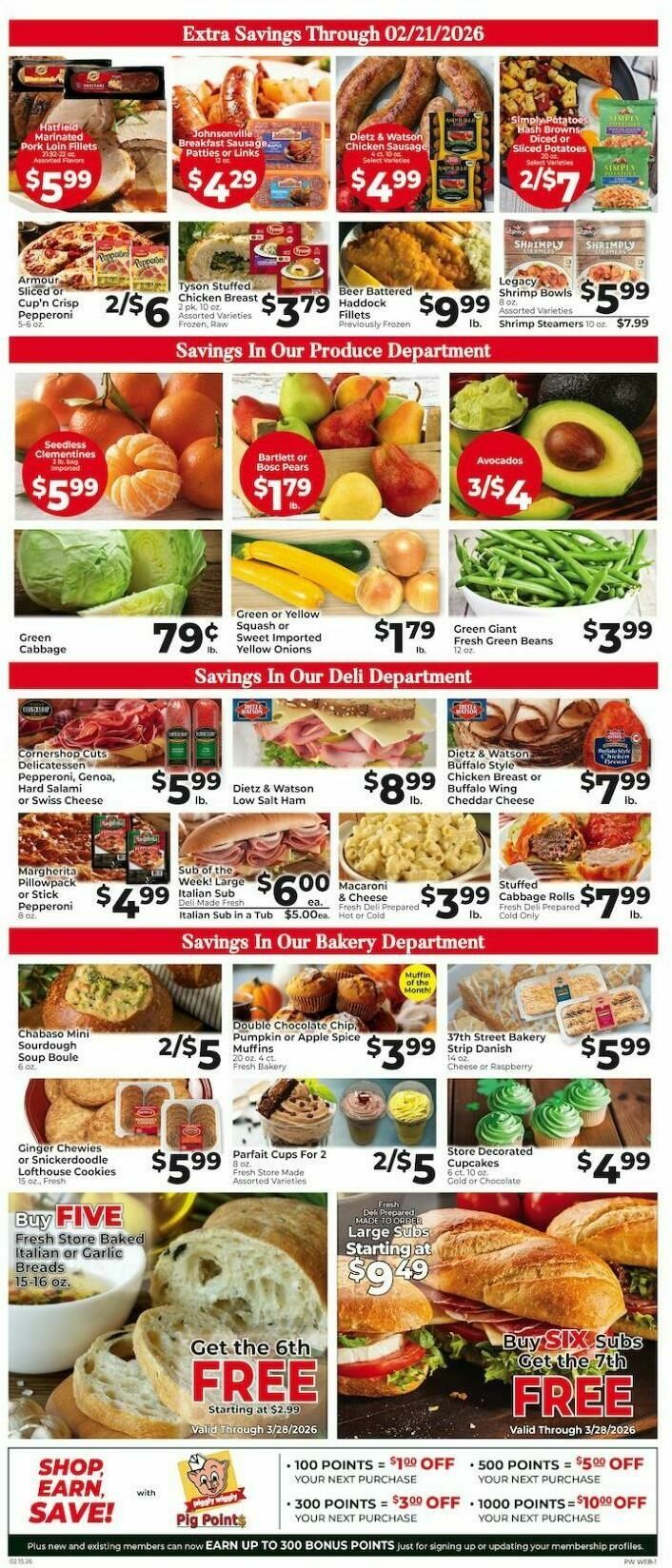 Piggly Wiggly Weekly Ad from February 15