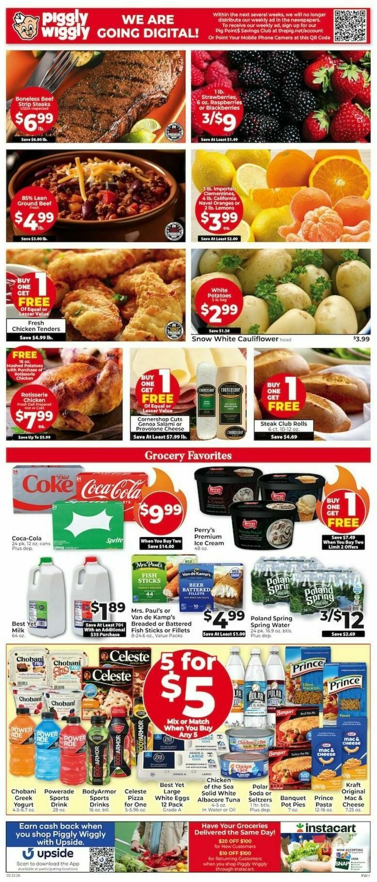 Piggly Wiggly Weekly Ad from February 22