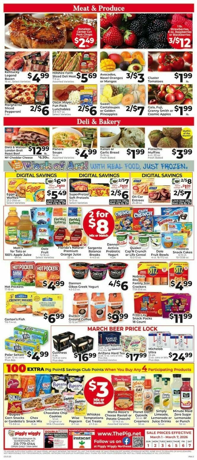 Piggly Wiggly Weekly Ad from March 1