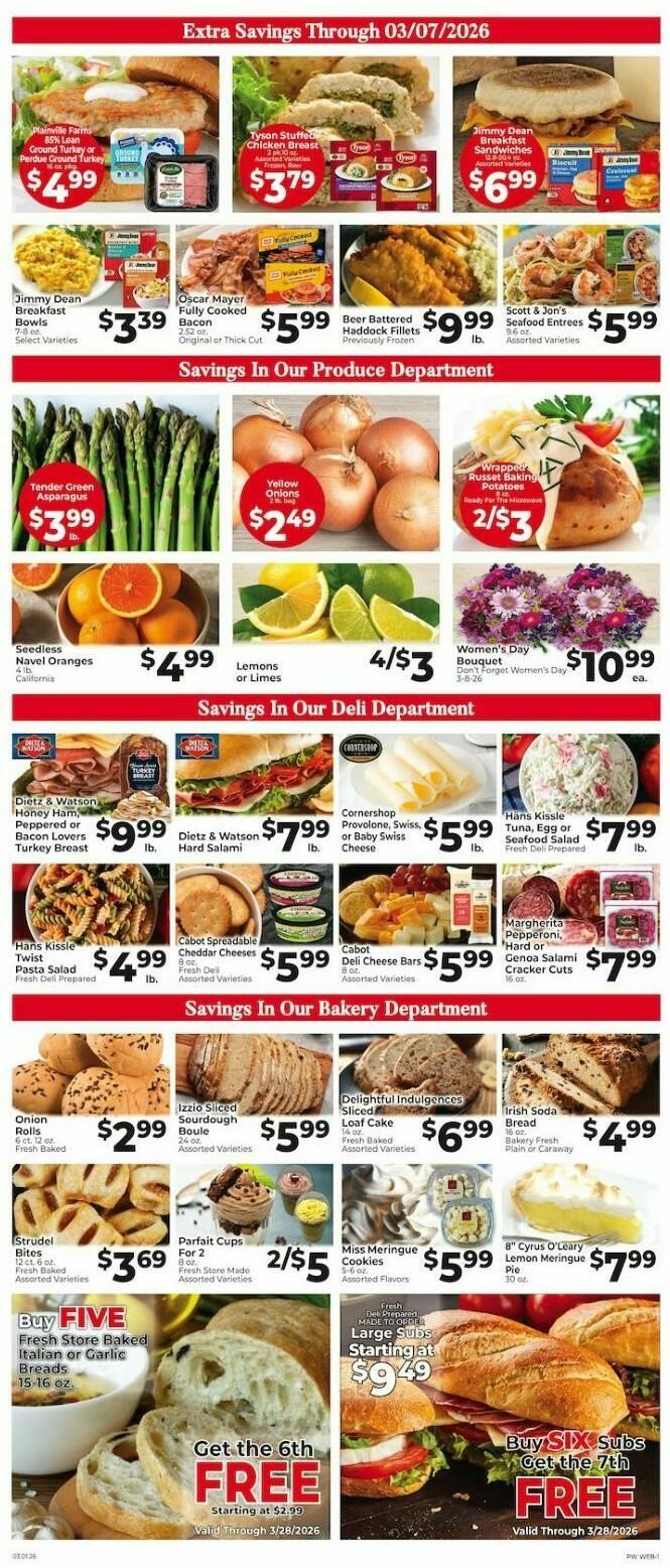 Piggly Wiggly Weekly Ad from March 1