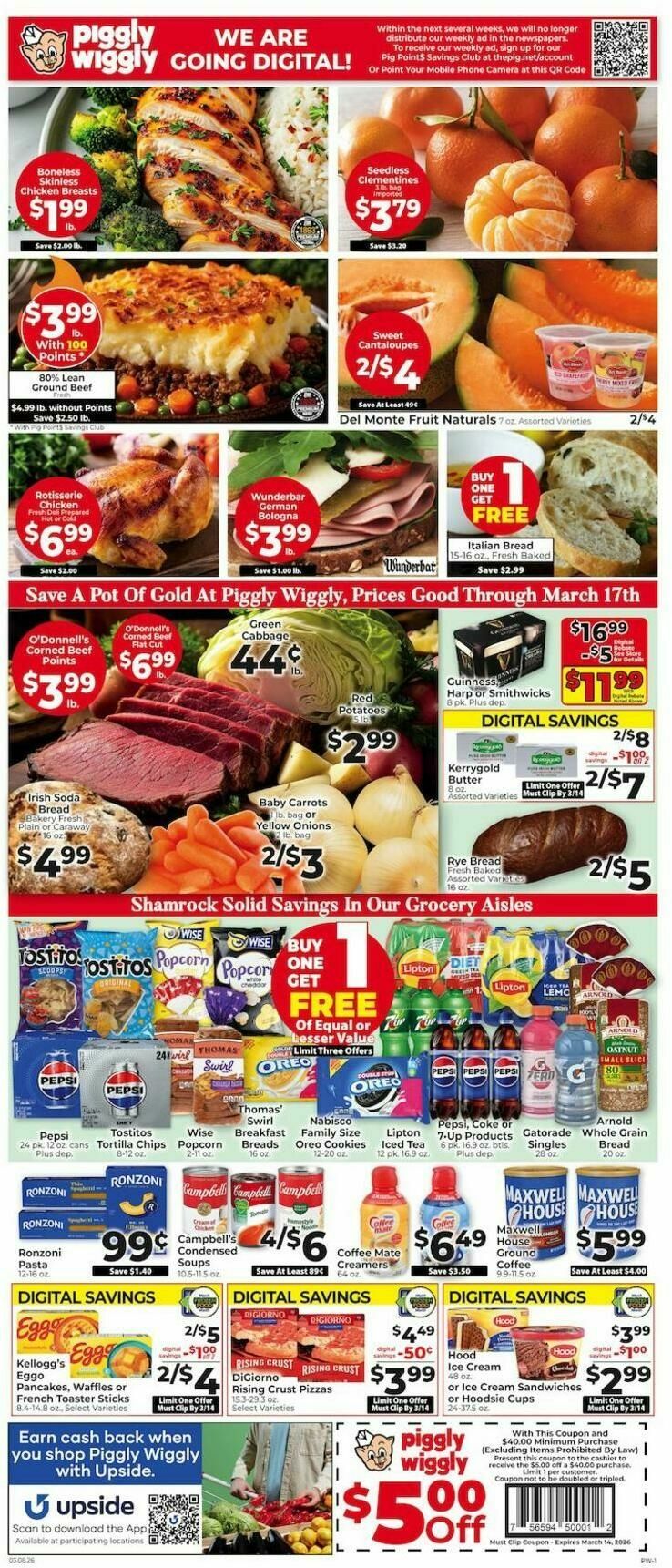 Piggly Wiggly Weekly Ad from March 8