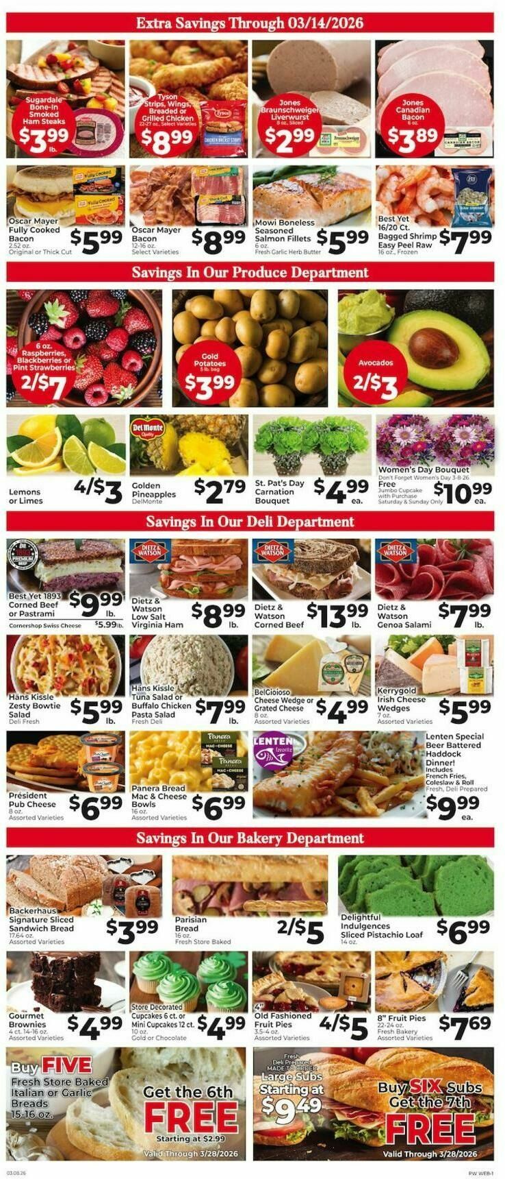 Piggly Wiggly Weekly Ad from March 8