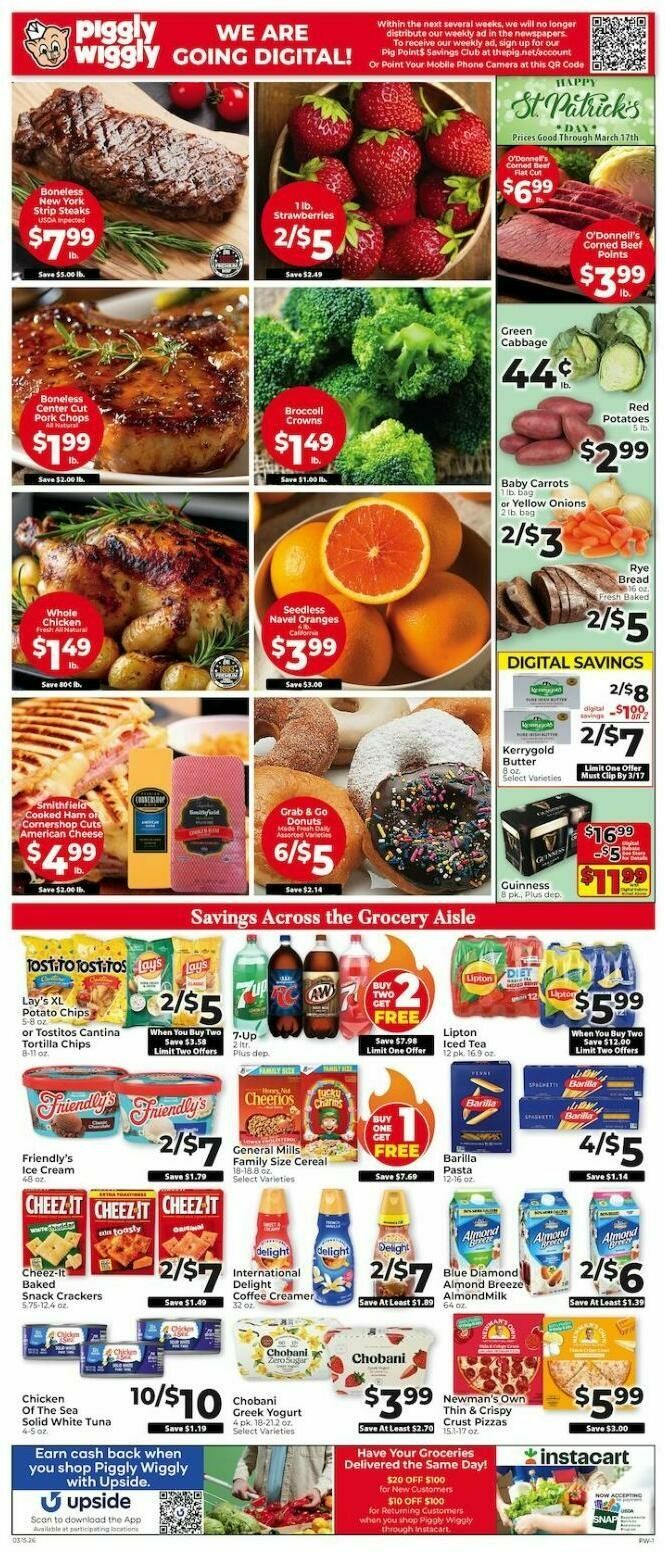 Piggly Wiggly Weekly Ad from March 15