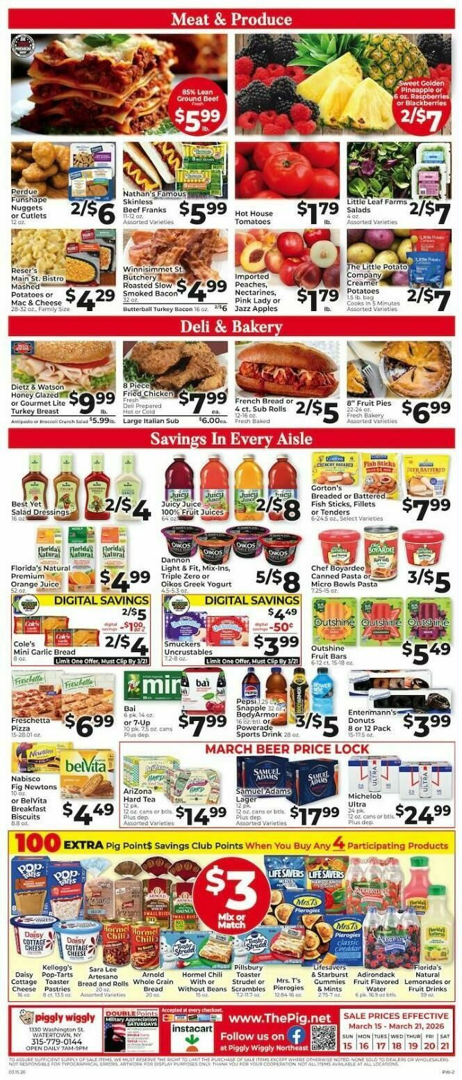 Piggly Wiggly Weekly Ad from March 15