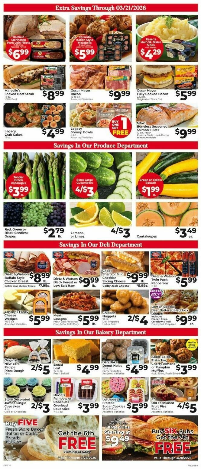Piggly Wiggly Weekly Ad from March 15