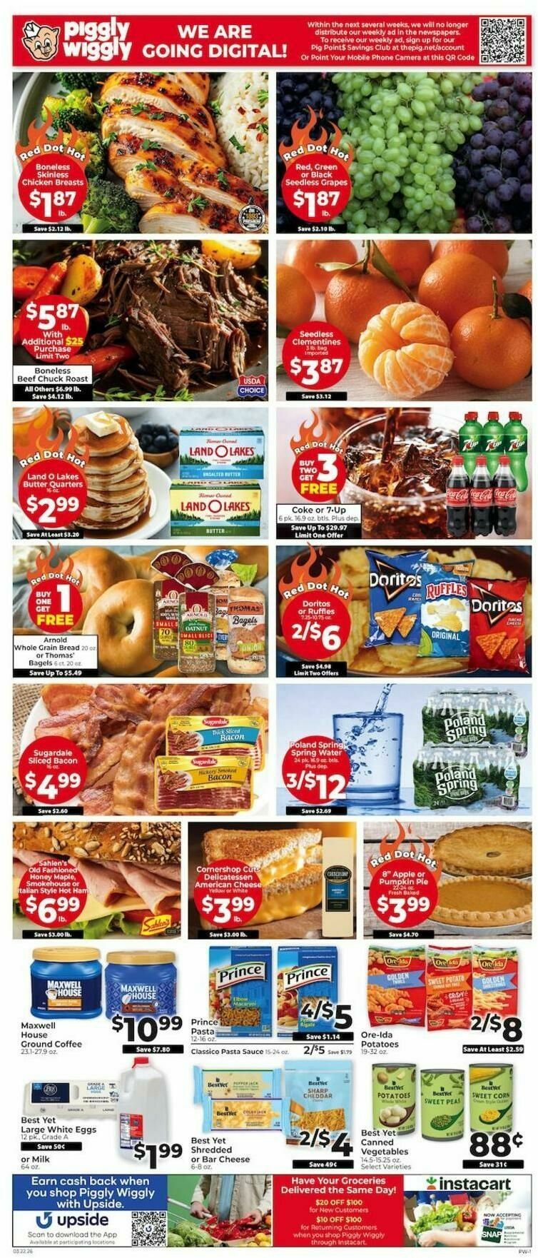 Piggly Wiggly Weekly Ad from March 22