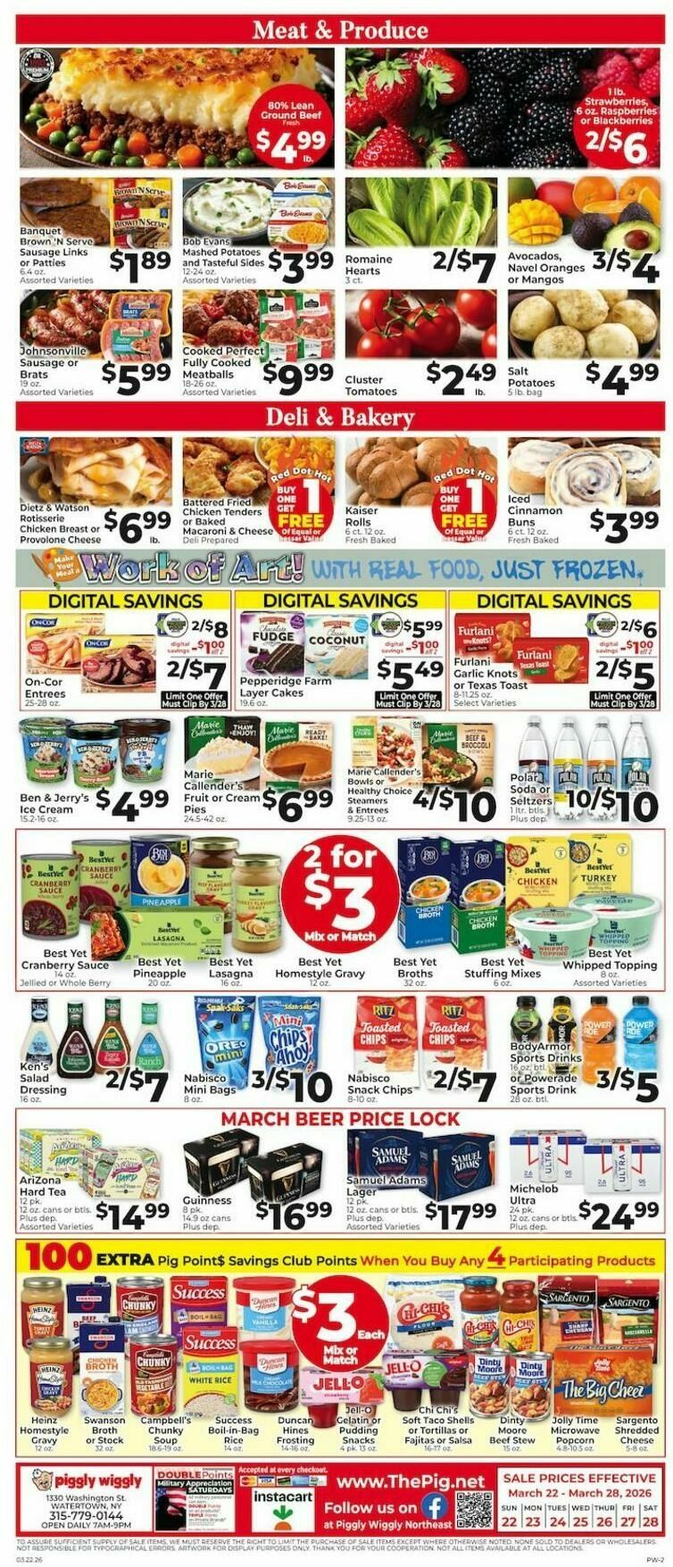 Piggly Wiggly Weekly Ad from March 22