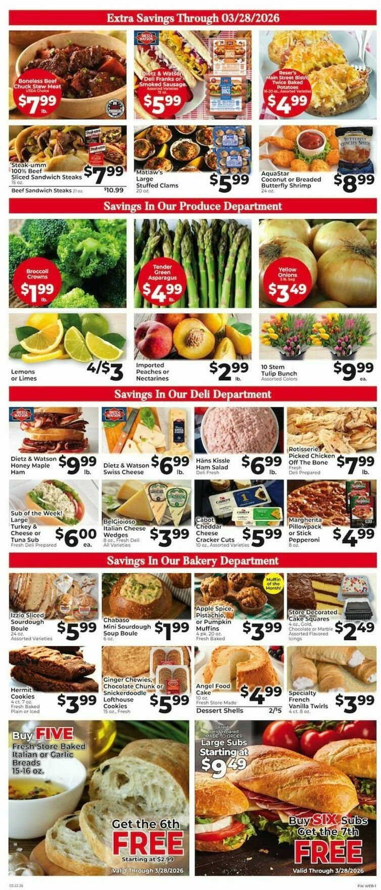 Piggly Wiggly Weekly Ad from March 22