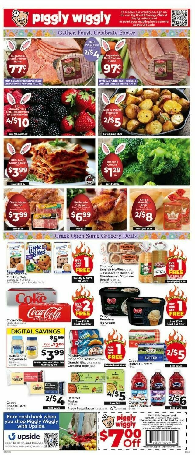 Piggly Wiggly Weekly Ad from March 29