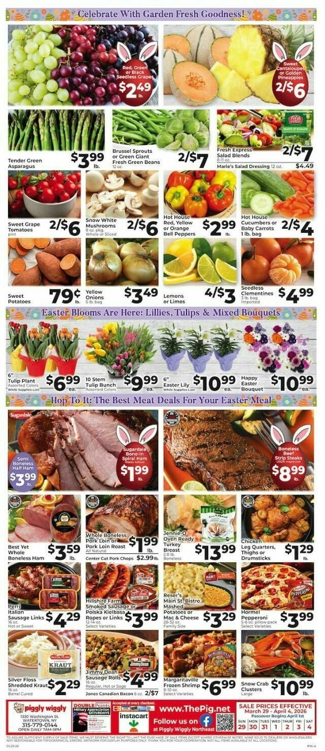 Piggly Wiggly Weekly Ad from March 29