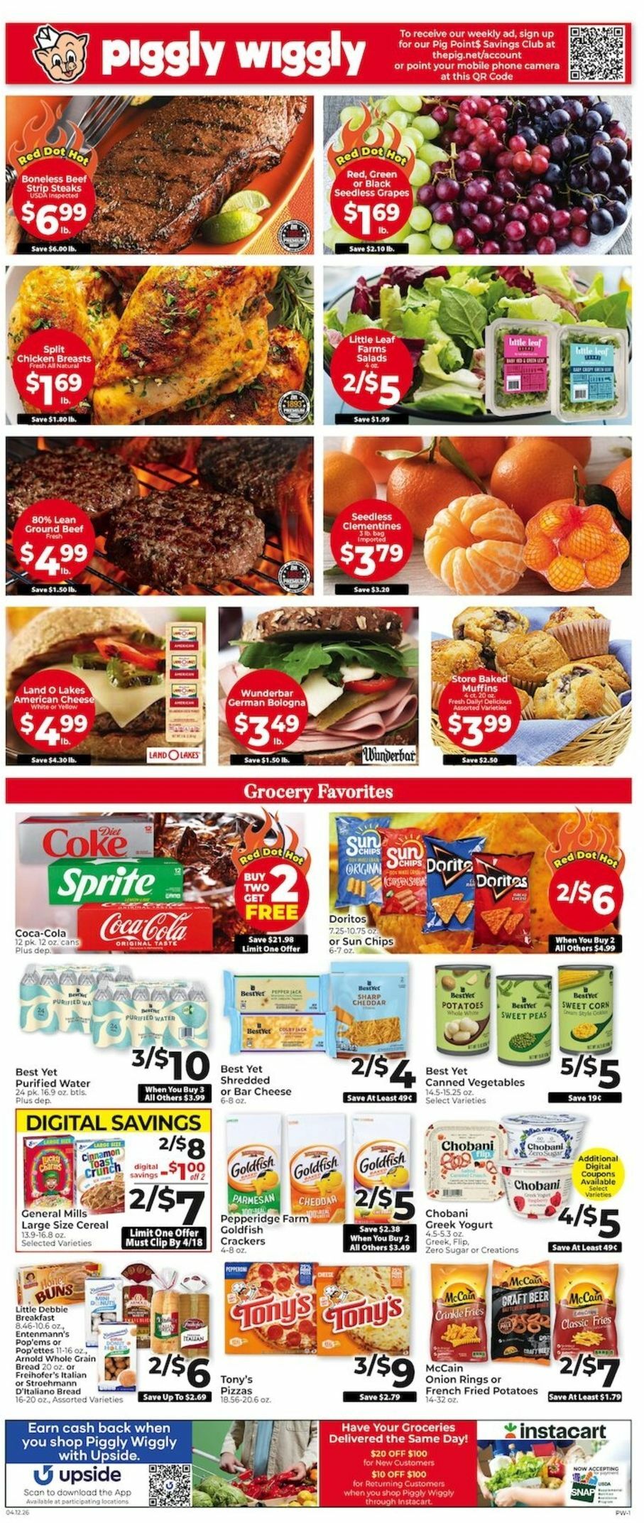 Piggly Wiggly Weekly Ad from April 12