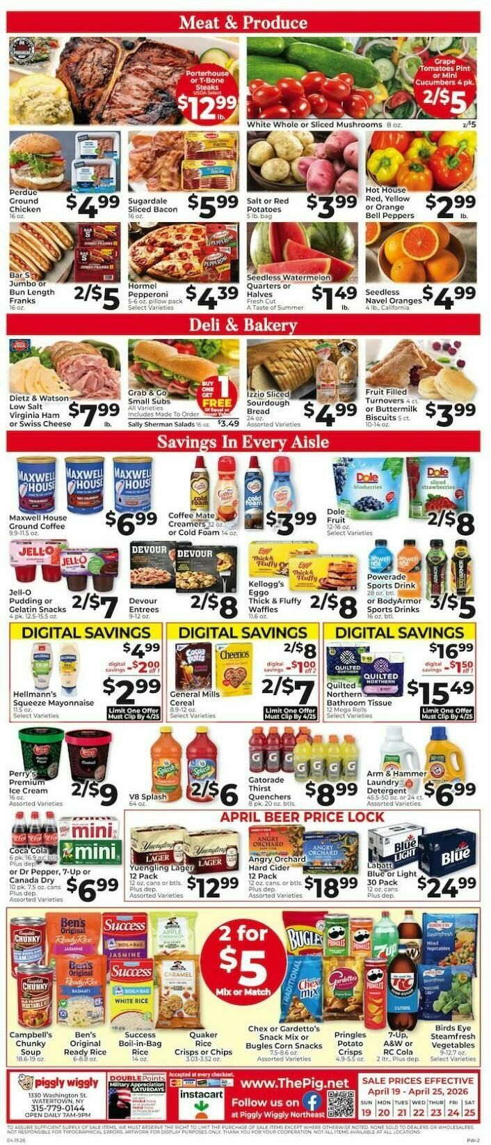 Piggly Wiggly Weekly Ad from April 19