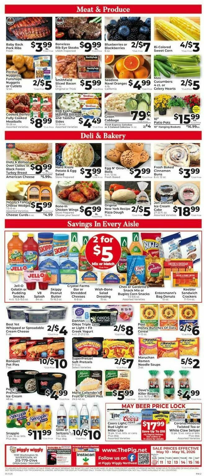 Piggly Wiggly Weekly Ad from May 10