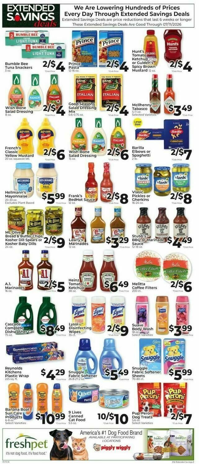 Piggly Wiggly Weekly Ad from May 24