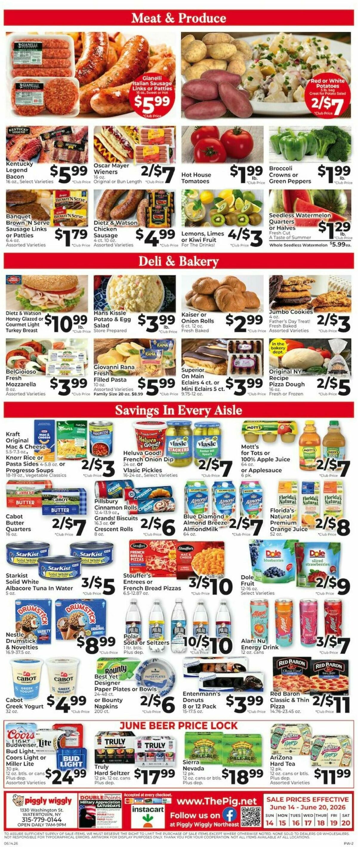Piggly Wiggly Weekly Ad from June 14