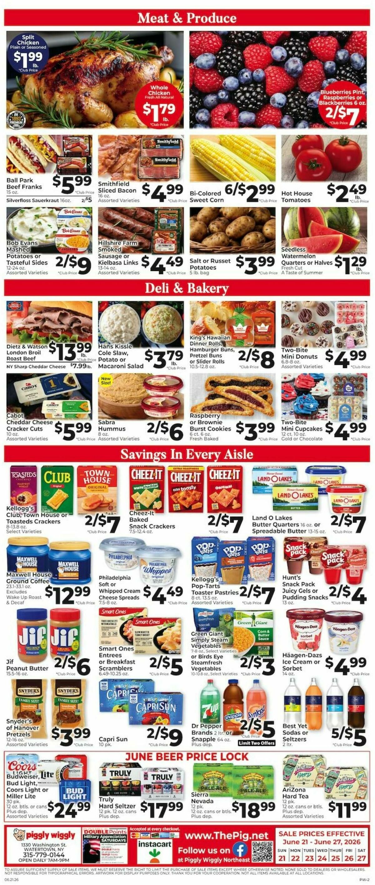 Piggly Wiggly Weekly Ad from June 21
