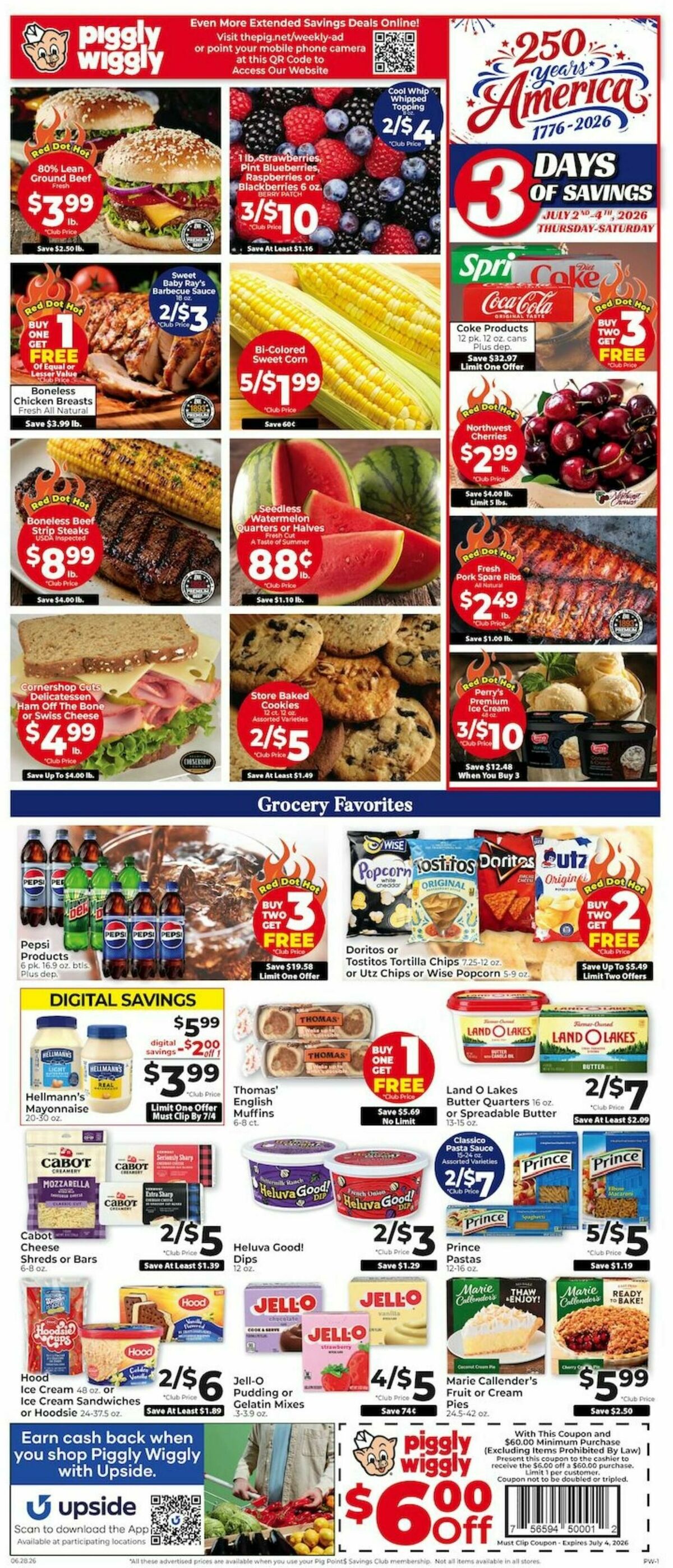 Piggly Wiggly Weekly Ad from June 28