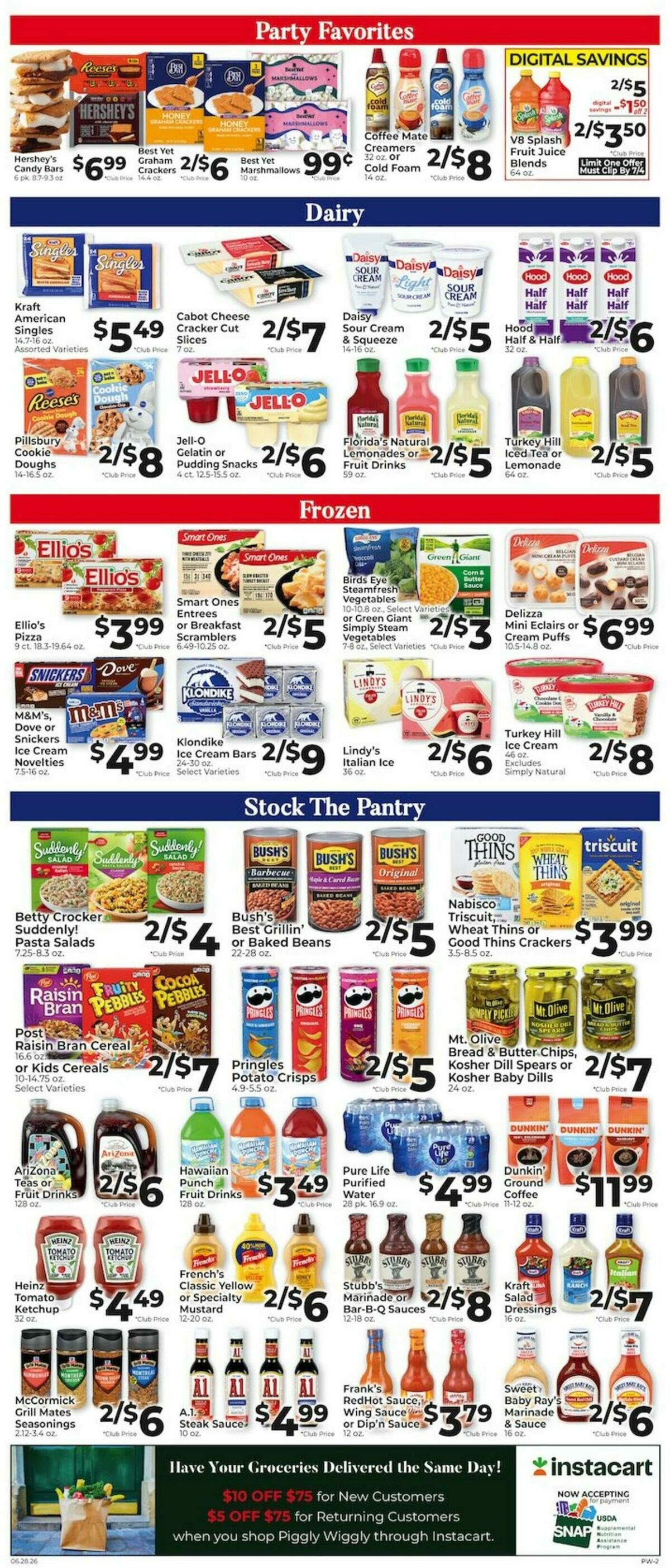 Piggly Wiggly Weekly Ad from June 28