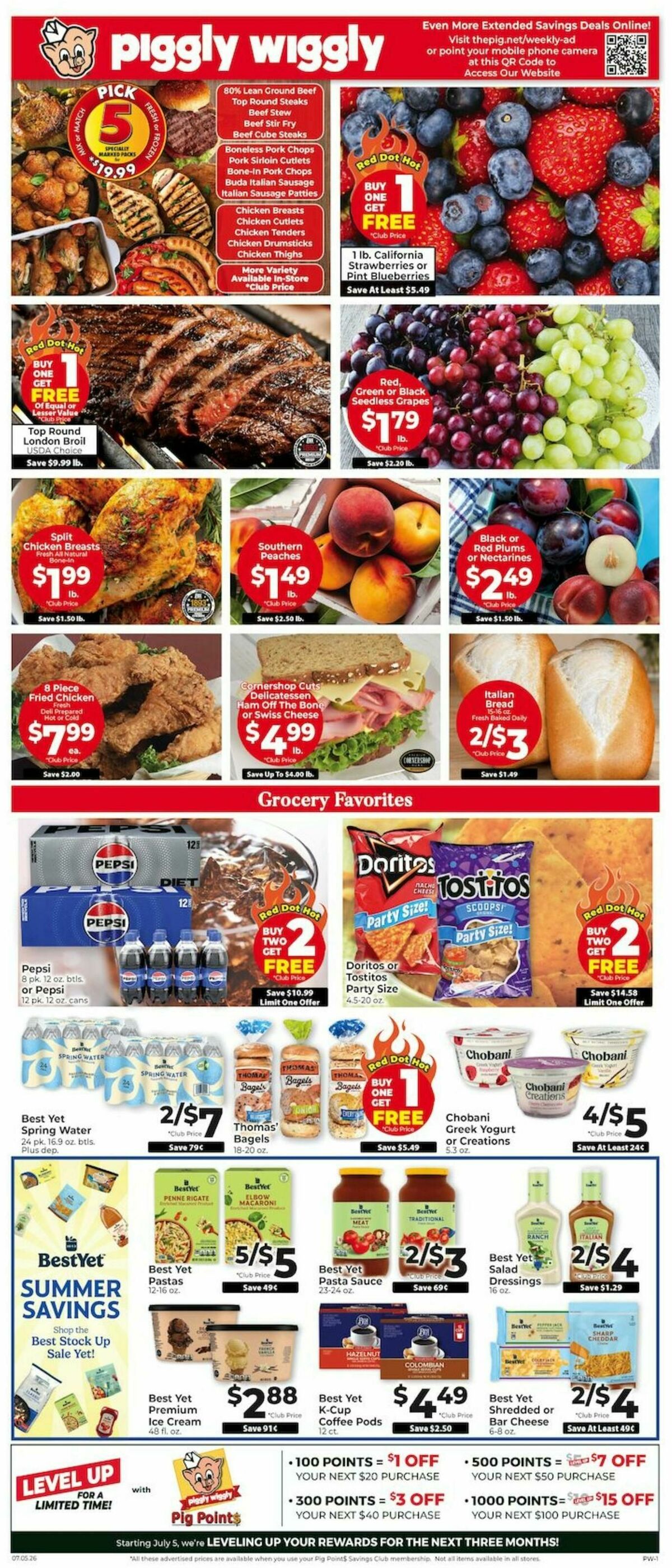 Piggly Wiggly Weekly Ad from July 5