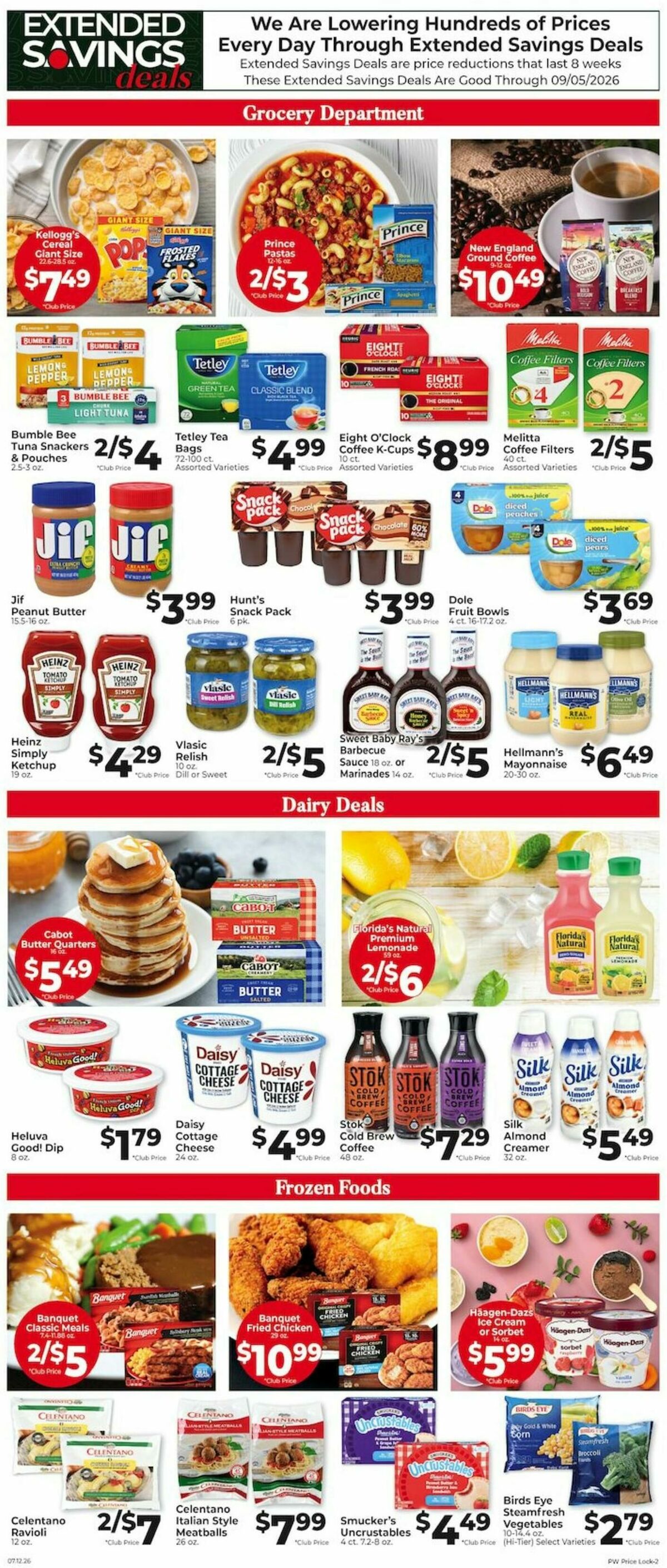Piggly Wiggly Weekly Ad from July 12