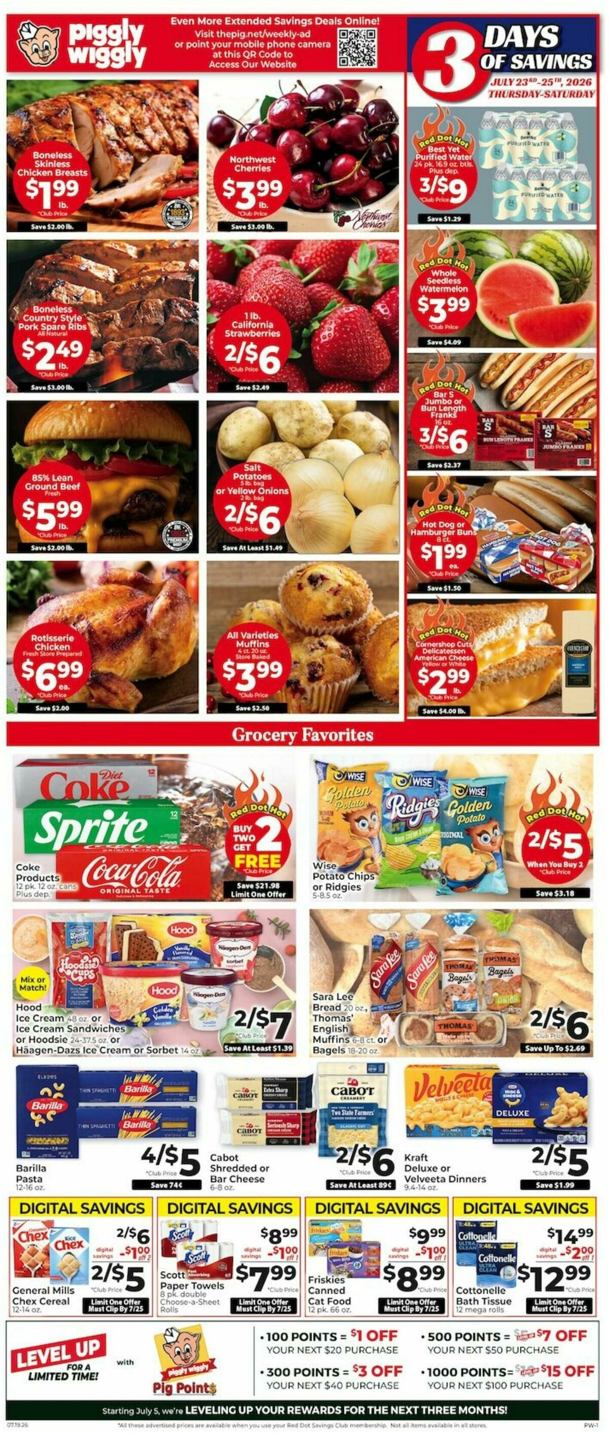 Piggly Wiggly Weekly Ad from July 19