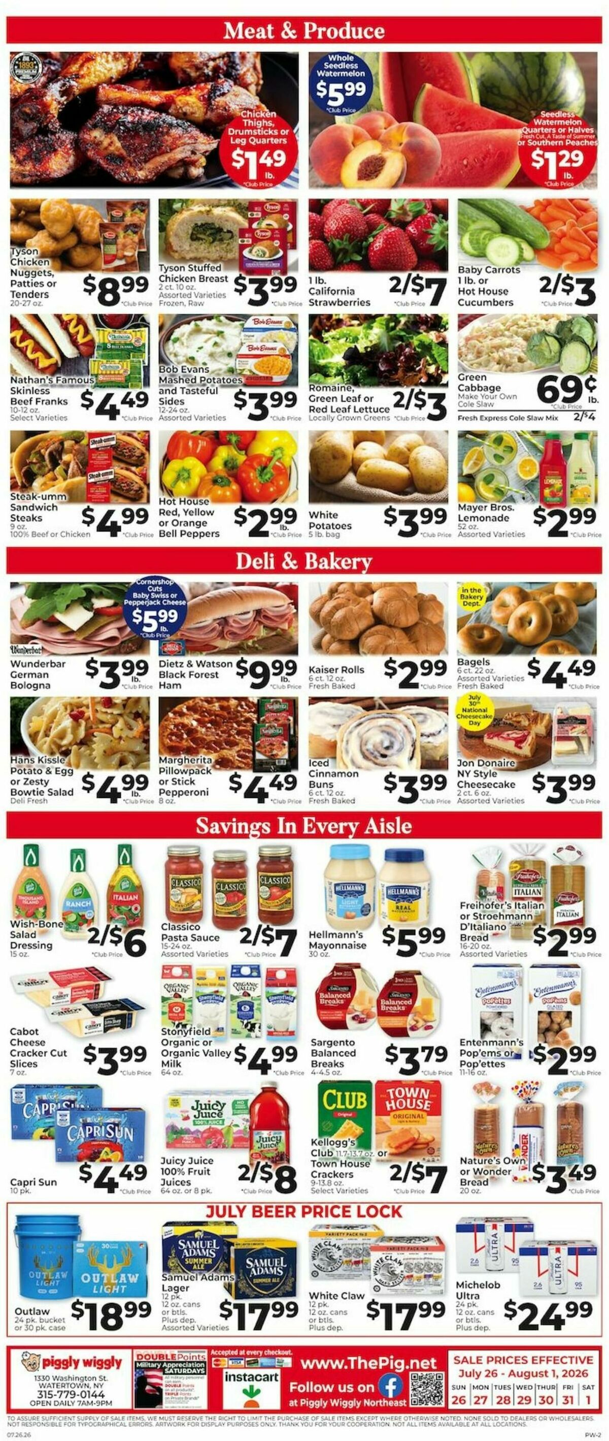 Piggly Wiggly Weekly Ad from July 26