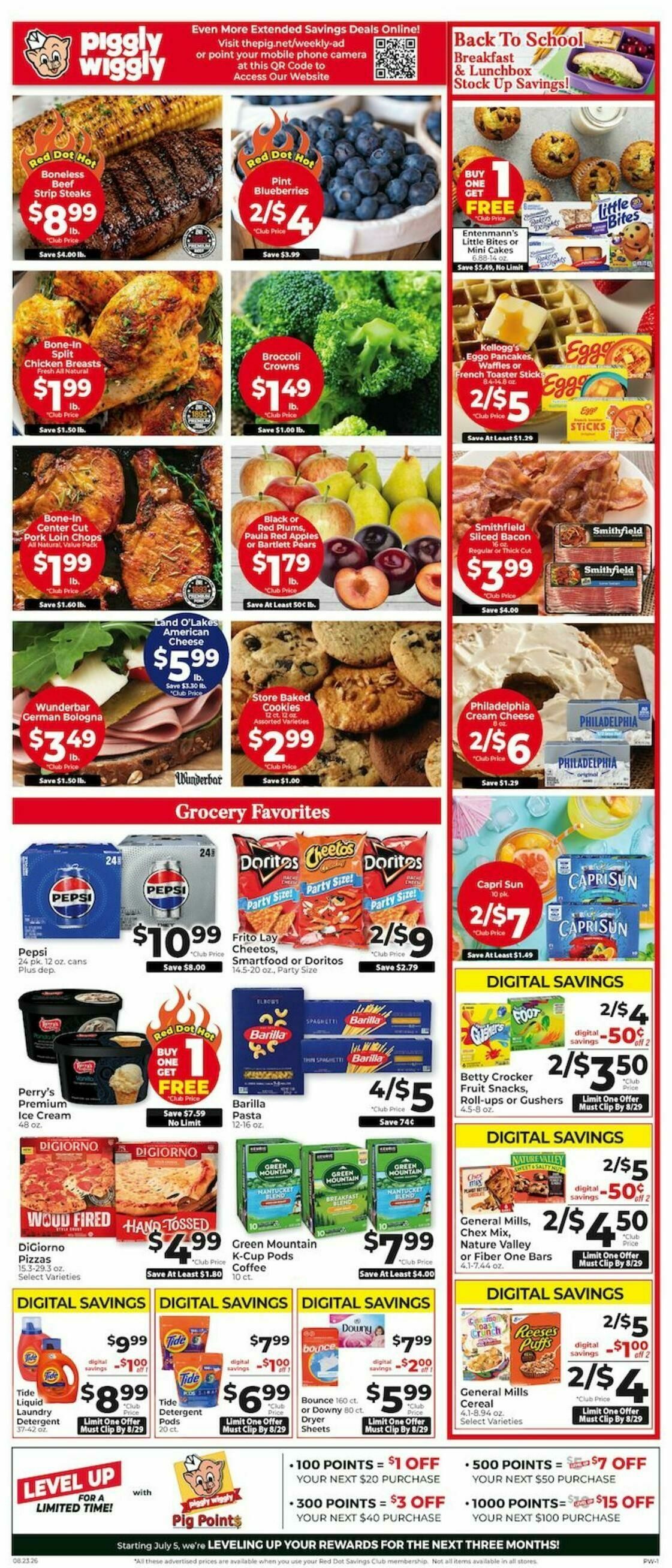 Piggly Wiggly Weekly Ad from August 23