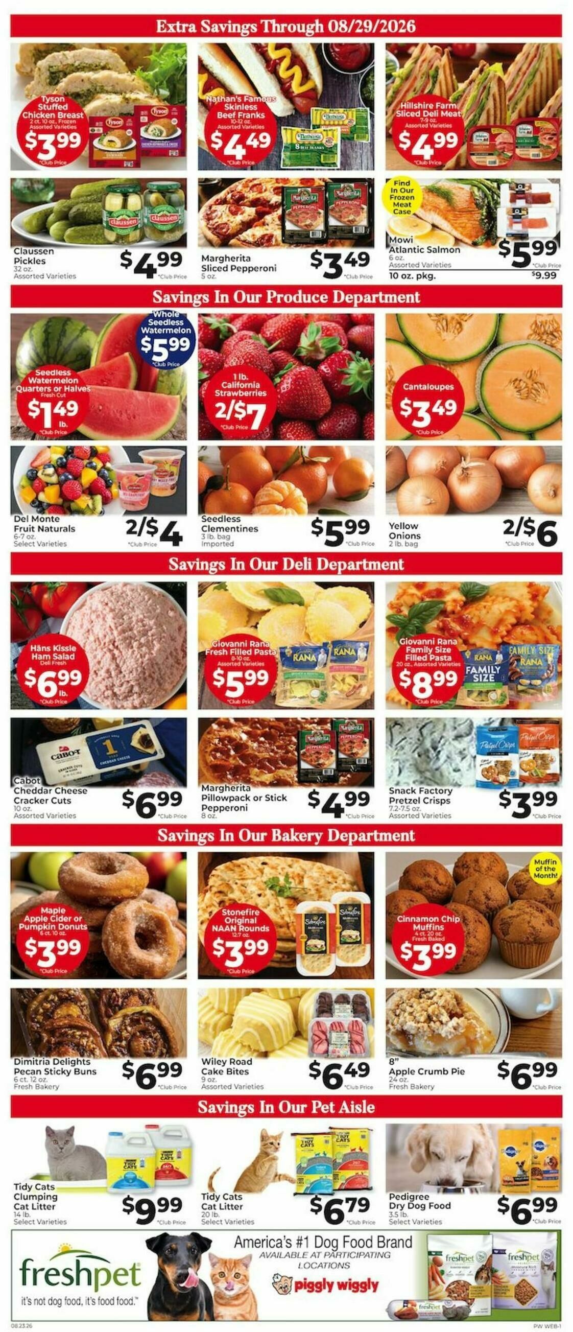 Piggly Wiggly Weekly Ad from August 23