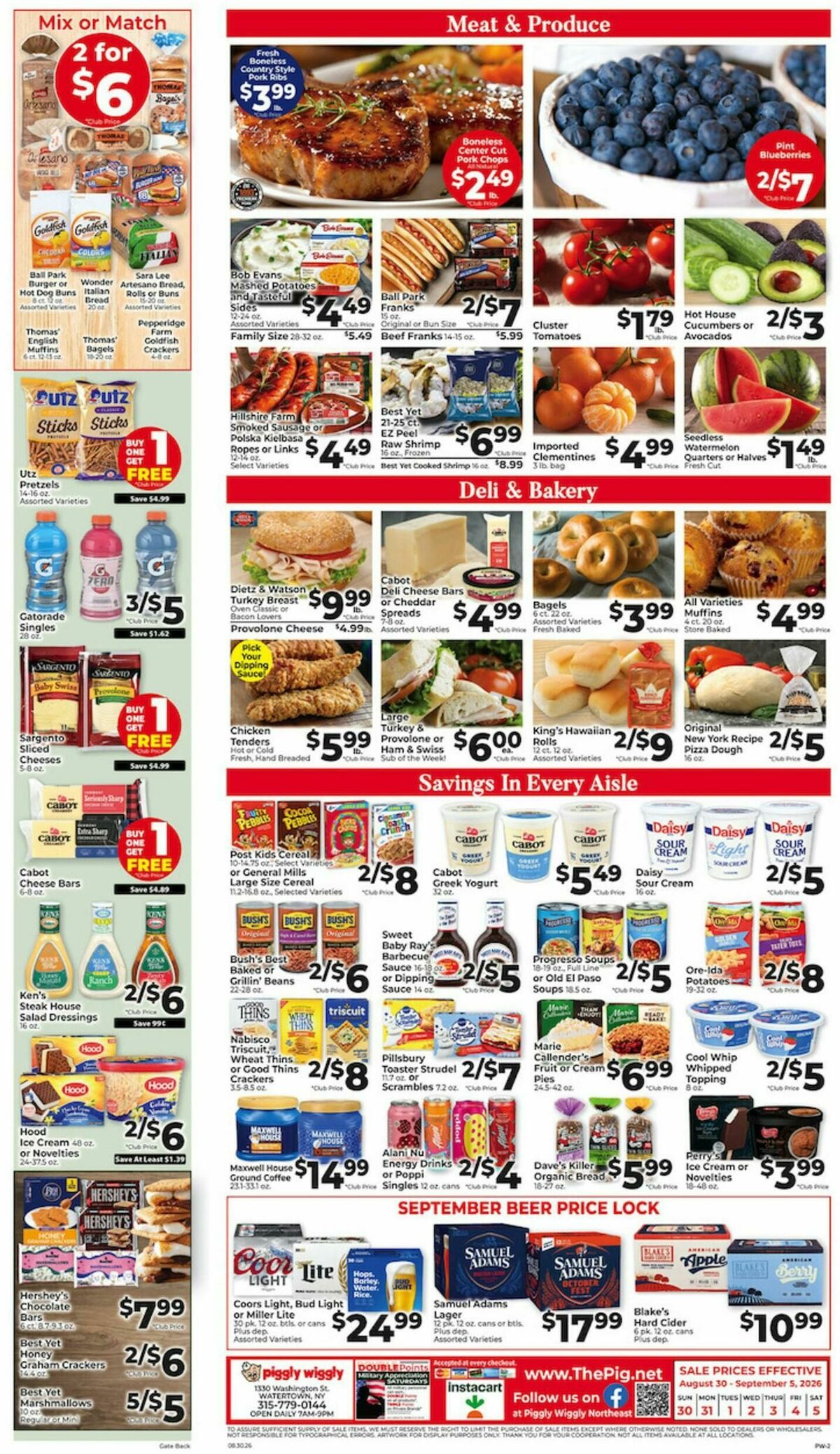 Piggly Wiggly Weekly Ad from August 30