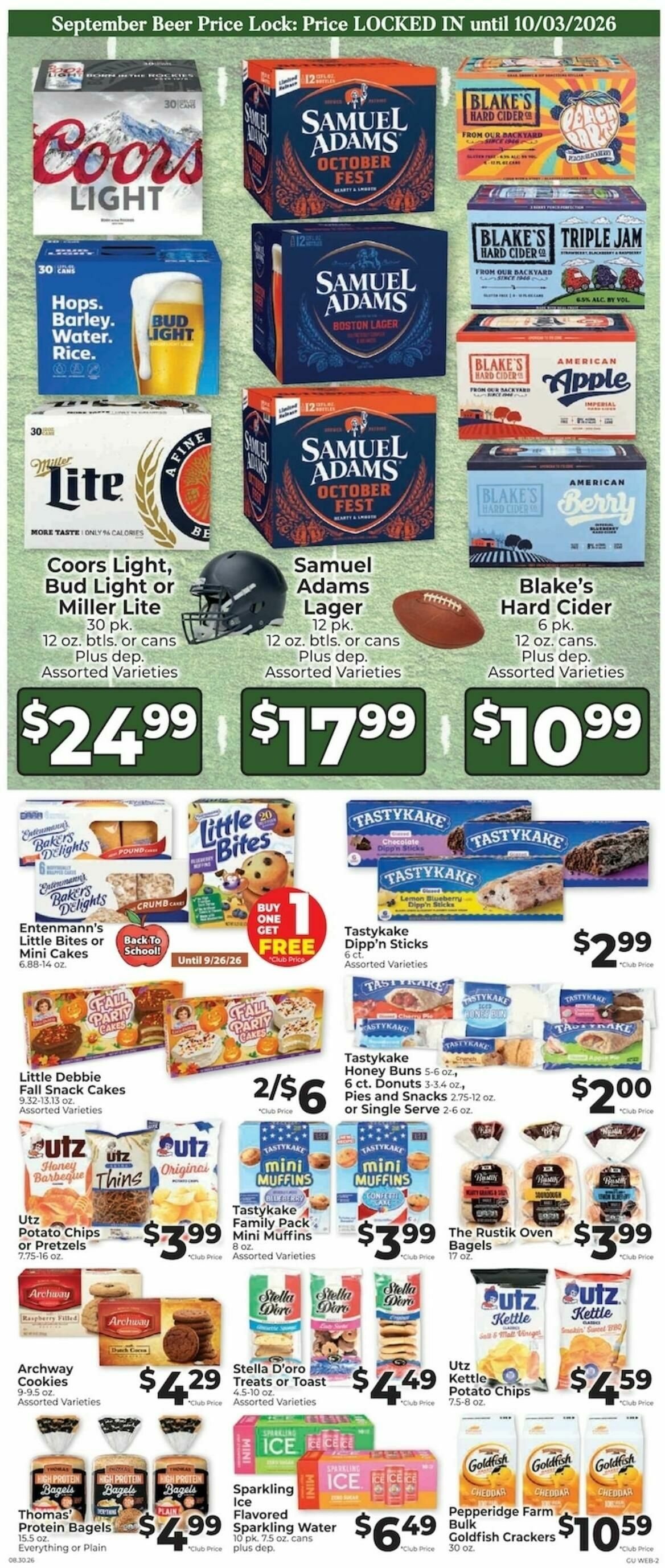 Piggly Wiggly Weekly Ad from August 30