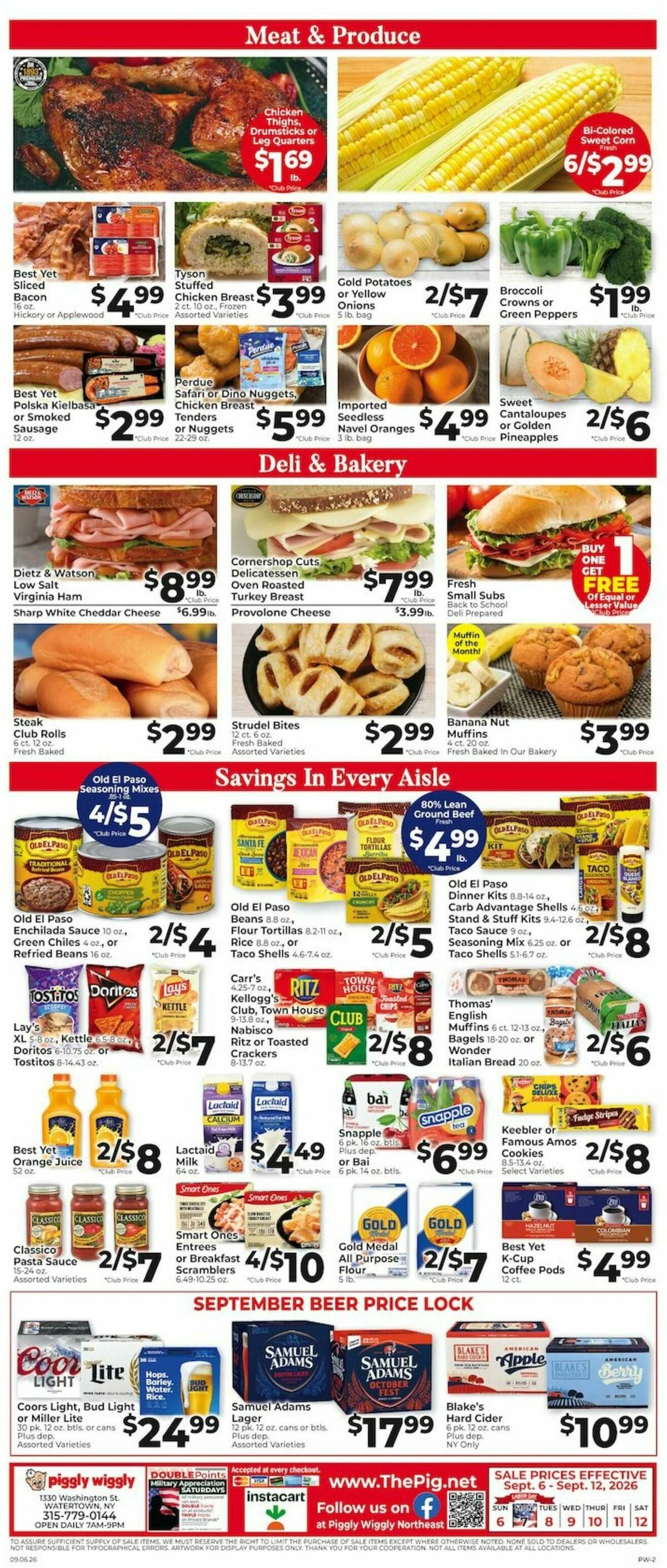 Piggly Wiggly Weekly Ad from September 6